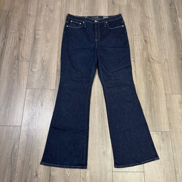 J.Crew 2003 Bootcut Jeans Womens SZ 32 Blue/Rinse Hi-Rise Denim Flare-leg CC506 - Picture 5 of 10